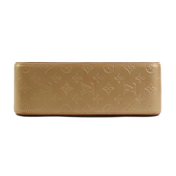 LOUIS VUITTON Monogram Matt Shelton Handbag Gold Brown - Picture 4 of 14